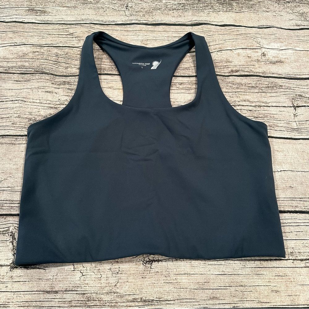 Fundamental Coast Los Angeles Women's Deep Navy Sports Bra Size Large
